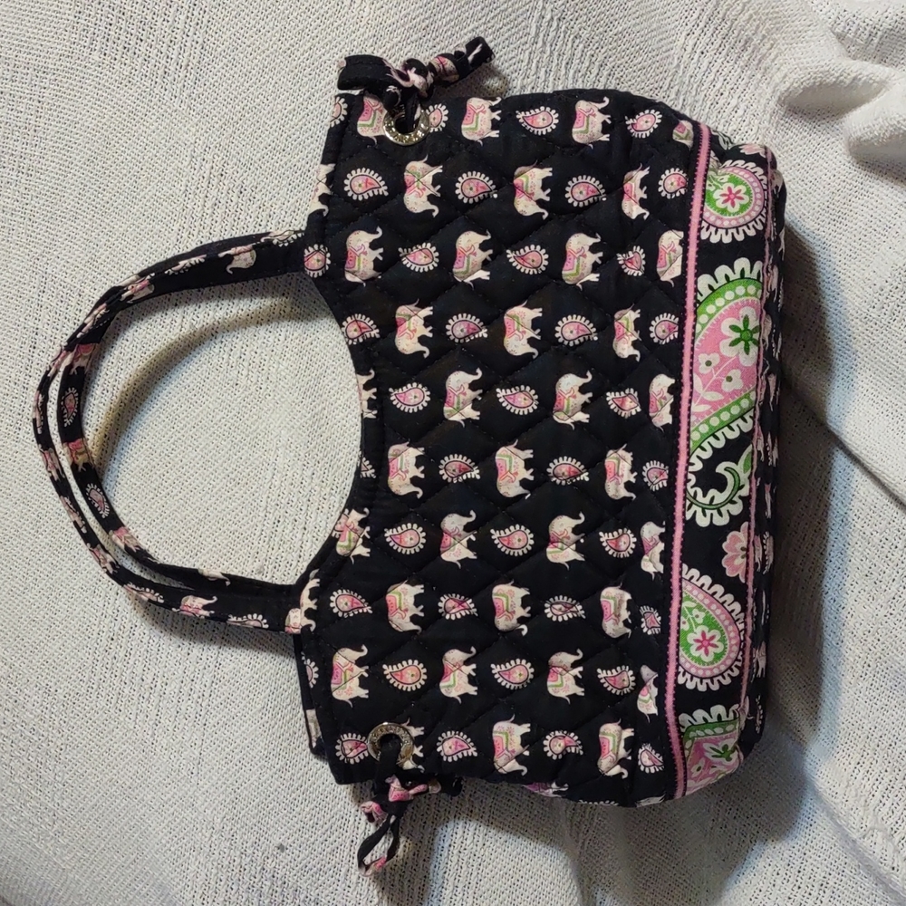 ⭐VERA BRADLEY (Retired spring 2007) PINK ELEPHANTS Sherry tote Magnetic …